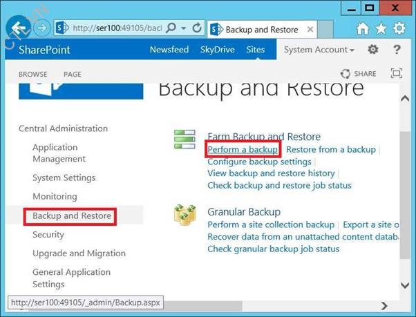 lab sharepoint 2013 - backup sharepoint 2013