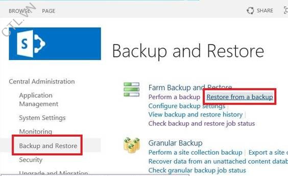 lab sharepoint 2013 - backup và restore sharepoint 2013 