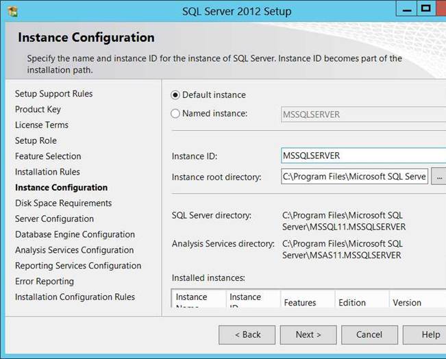 huong dan cai dat SQL server 2012 - Instance Configuration