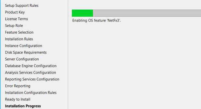 Chờ Hoàn tất cài SQL server 2012