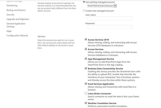 cài Sharepoint server 2013