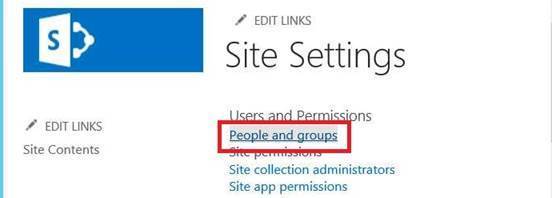 Lab sharepoint server p3 - Chọn People and groups