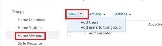 Lab sharepoint server - Add user