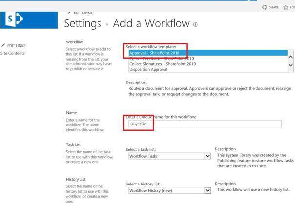 Lab sharepoint server 2013 - add workflow