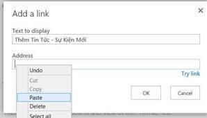 sharepoint server - CTL.VN - Edit link