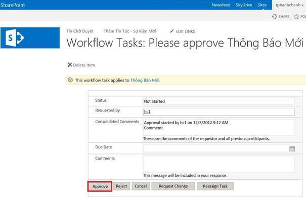 Lab sharepoint server - kiểm tra kết quả