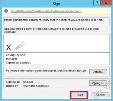 su dung Collect signatures workflow