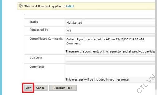 su dung Collect signatures workflow