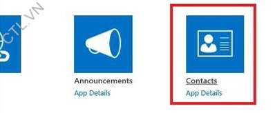 Contact list in sharepoint