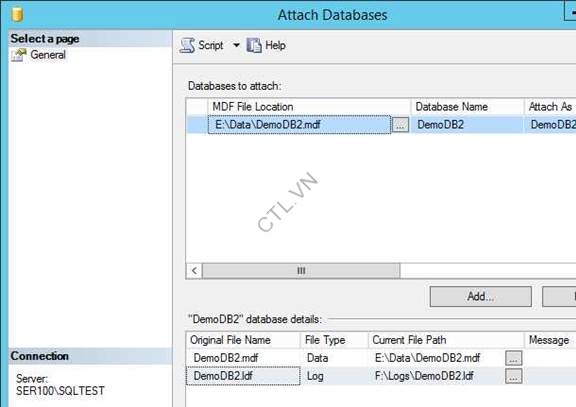 lab SQL 2014 Database và storage