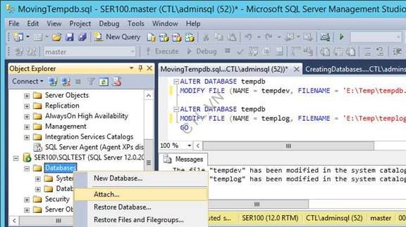 lab SQL 2014 Database và storage