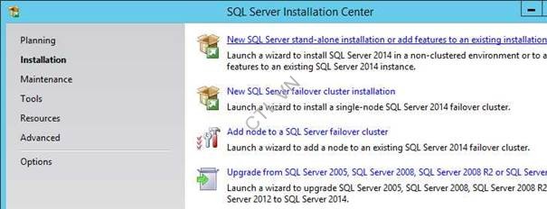 Setup SQL server 2014