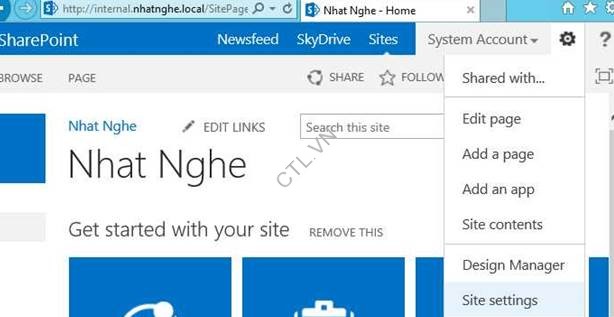 báo cáo của sharepoint