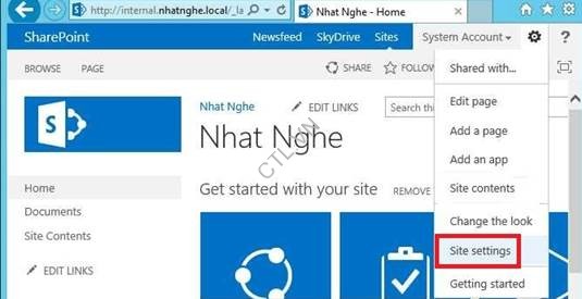 huong dan tao site tim kiem trong sharepoint