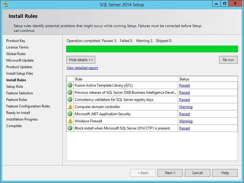 Install sql server 2014
