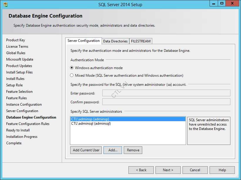 Install sql server 2014015