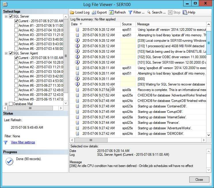 Monitor SQL Server 2014 với Notifications và Alerts