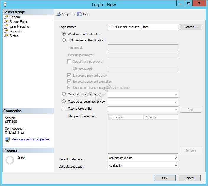 Quản Lý SQL Server Security