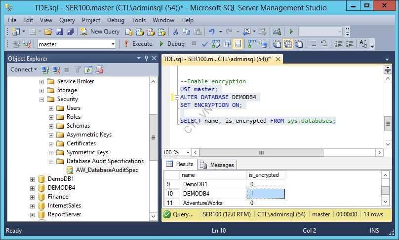 Database Audit Specification