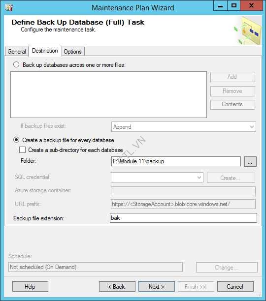 THỰC HIỆN BẢO TRÌ DỮ LIỆU
