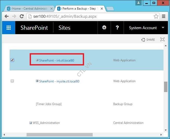 Backup and restore sharepoint