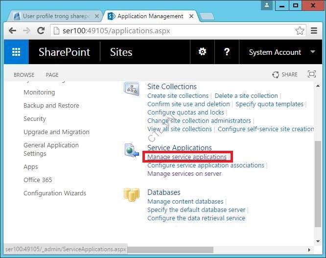 đồng bộ user profile trong Sharepoint 2016