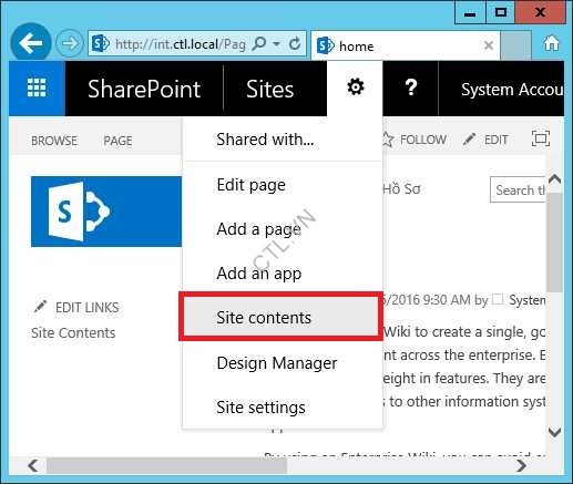Lab Sharepoint 2016 Phần 7