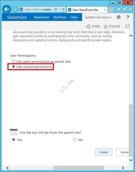 SỬ DỤNG COMMUNITY SITE XÂY DỰNG DIỄN ĐÀN