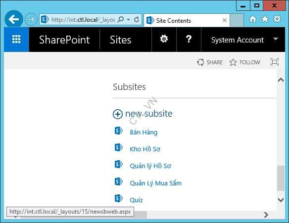 TÌM KIẾM TRONG SHAREPOINT 2016