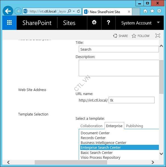 TÌM KIẾM TRONG SHAREPOINT 2016