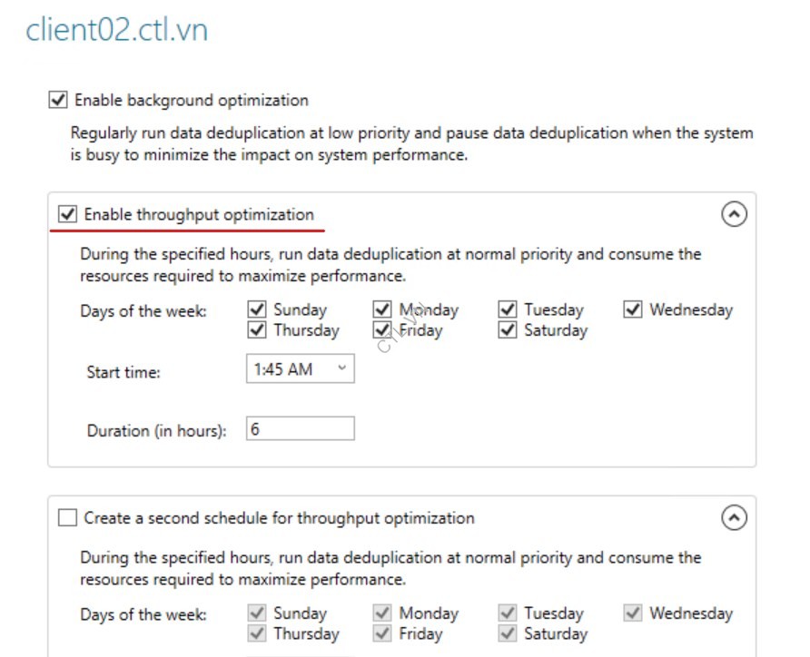 Triển Khai Data Deduplication