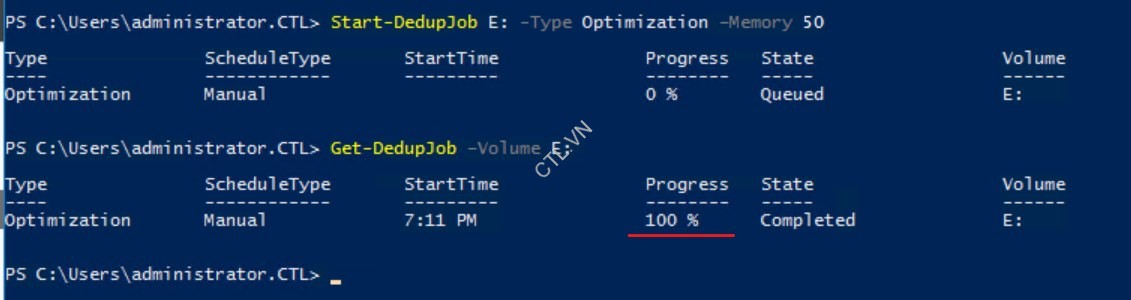 Triển Khai Data Deduplication