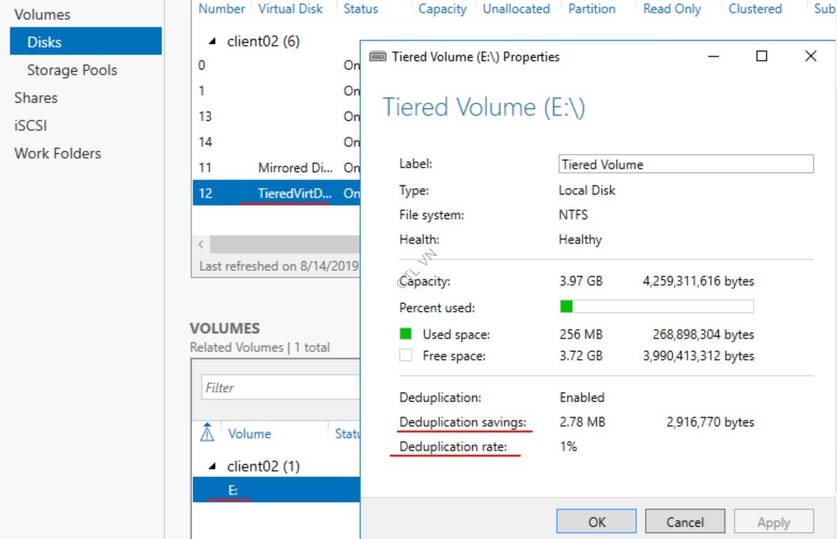 Triển Khai Data Deduplication